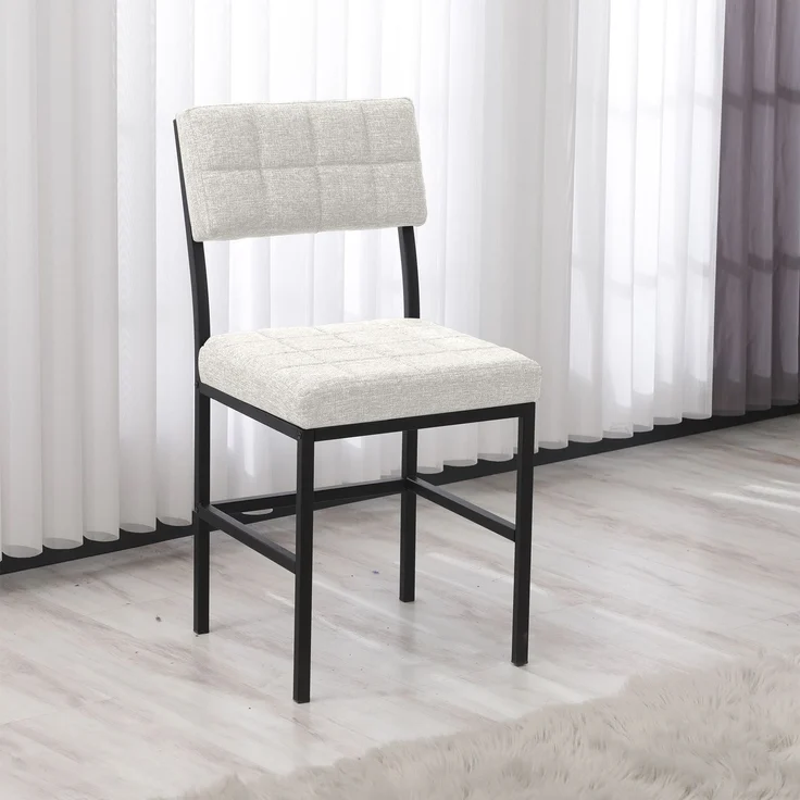 Skye Decor 'Dubai - Cream' Stuhl, Creme, 40 x 82 x 40 cm – Bild 1