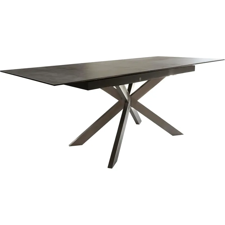 Esszimmertisch Daven Braun Keramik 160/200 x 90 x 76 cm ausziehbar