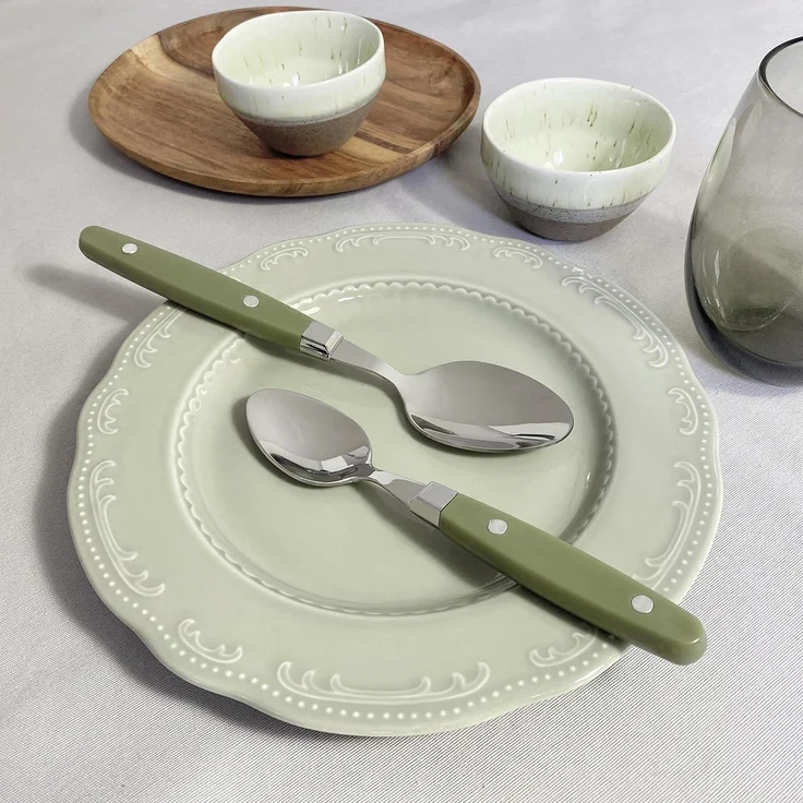 PINTINOX Besteck-Set Country (24-tlg), 6 Personen, Edelstahl 18/0, Kunststoff, Kunststoffgriff in Holzoptik, spülmaschinengeeignet – Bild 5