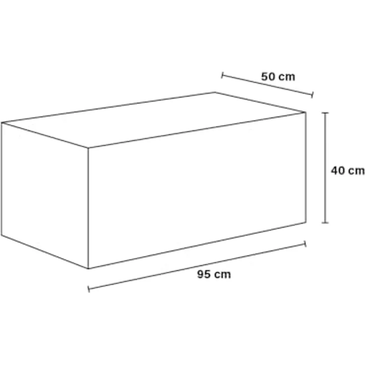 HOME DELUXE Couchtisch AMIRI L 95 x 40 x 50 cm (1-St), Marmoroptik, Wohnzimmertisch, Beistelltisch – Bild 2