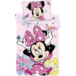 Disney Kinderbettwäsche Disney Bettwäsche Set Minnie Butterfly Baby, Renforcé, 2 teilig, 100% Baumwolle