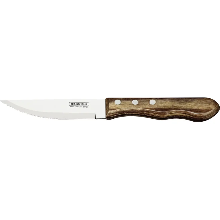 Tramontina Jumbo Steakmesser 25,5 cm Edelstahl mit Holzgriff