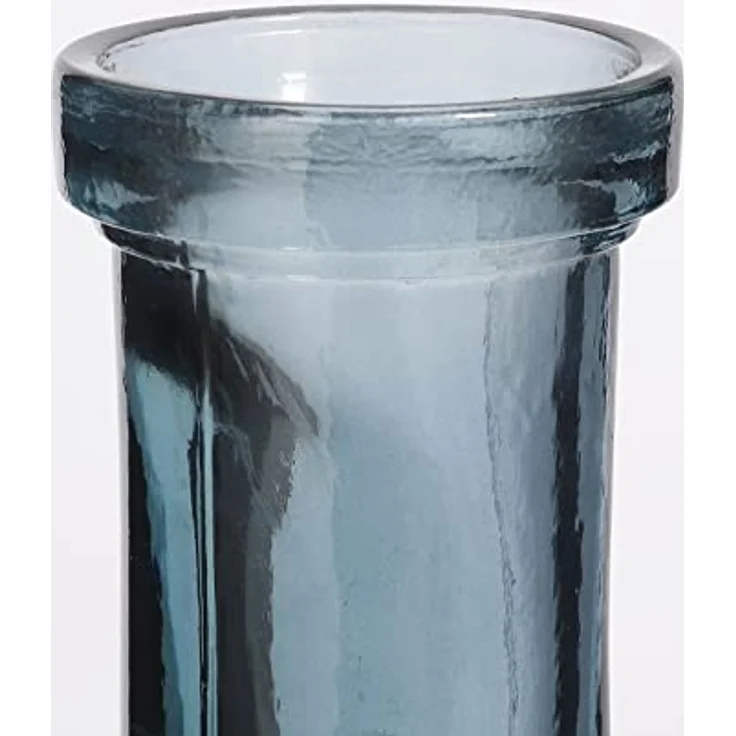 Mica Decorations 241752 Rioja Glasflasche/Vase, Hell Blau, Recyceltes Glas, 21 x 21 x 100 cm – Bild 2