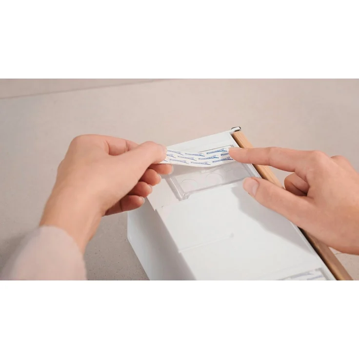 tesa Make-Up Organizer BABOO offene Bad-Aufbewahrungsbox, Set, 1-tlg, Badezimmer Aufbewahrungslösung, Badregal zur Wandmontage ohne Bohren – Bild 3