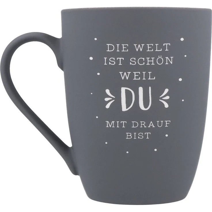 Spruchreif® Tasse SOFT-TOUCH-Tasse mit beidseitiger Gravur, Geschenke für die Familie – Bild 2