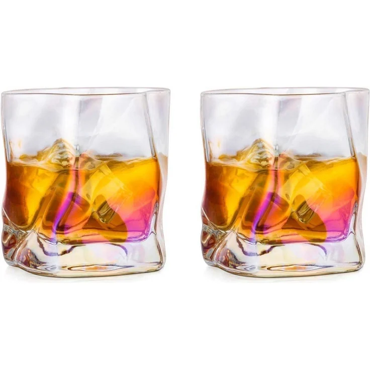 Whiskey Gläser Set 2 Stück Edel Rum Tumbler Weingläser ohne Stiel Männer Papa – Bild 1