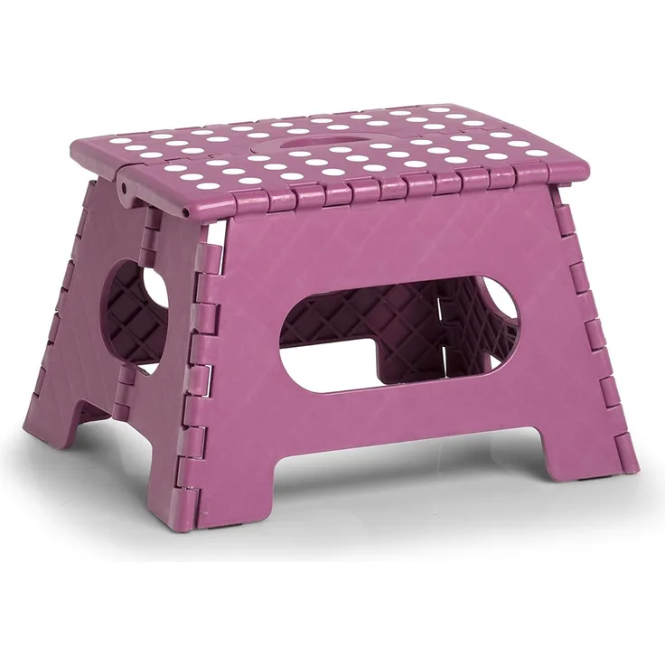 ZELLER Klapphocker 13033 aus Kunststoff, beere / Tritt / Klappstiege
