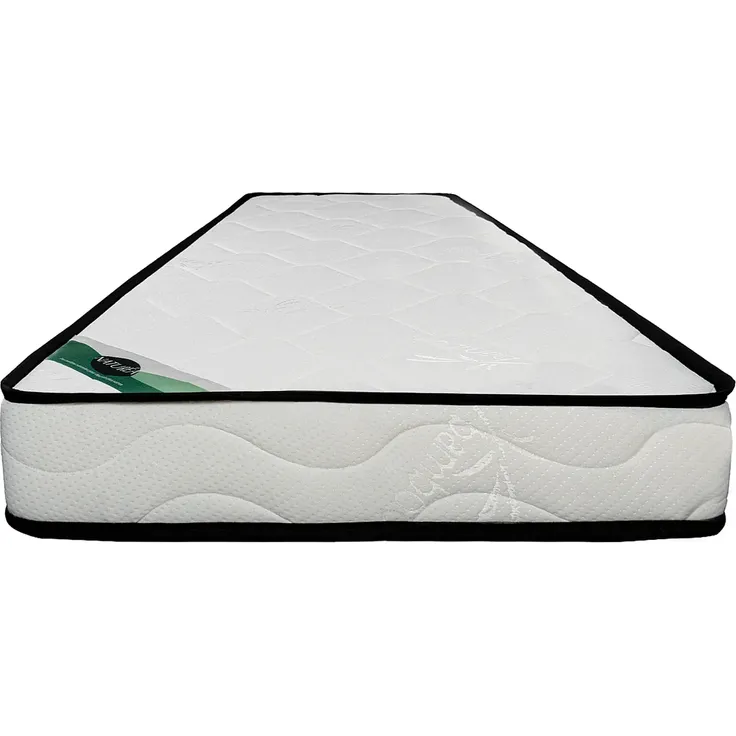 Vente-unique - KANANI Set aus Matratze und Bettgestell StoffMetall Schwarz - B 90 cm88 cm3,8 cm x H 15 cm5 cm25 cm x L 190 cm188 cm3,8 cm – Bild 4