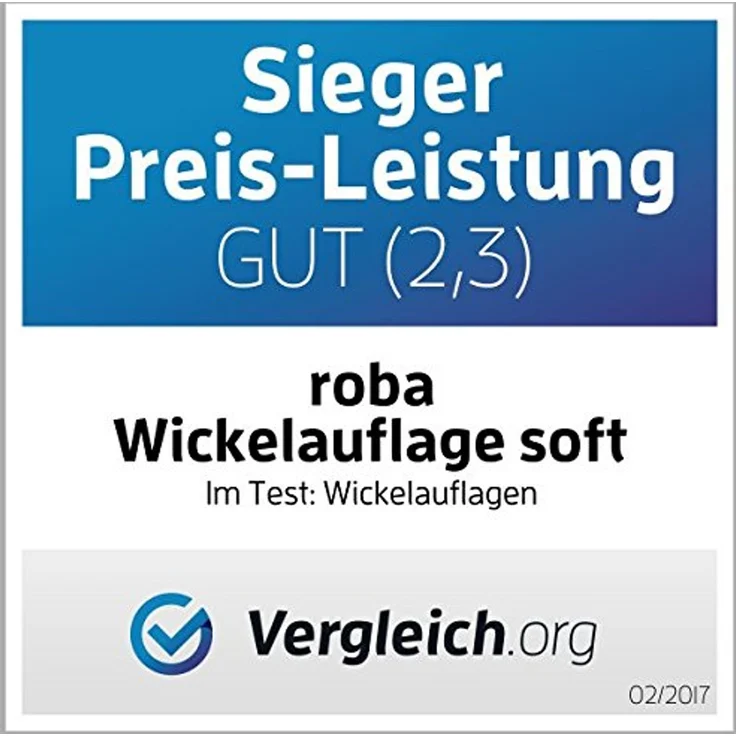 roba Wickelauflage 'Liebhabbär' 85 x 75 cm - PU beschichtet & 100% phthalatfrei - Beige / Weiß – Bild 4