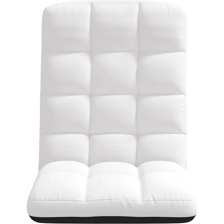 vidaXL Bodenstuhl Faltbar Weiß 71x51x62 cm Stoff 4019743 – Bild 4