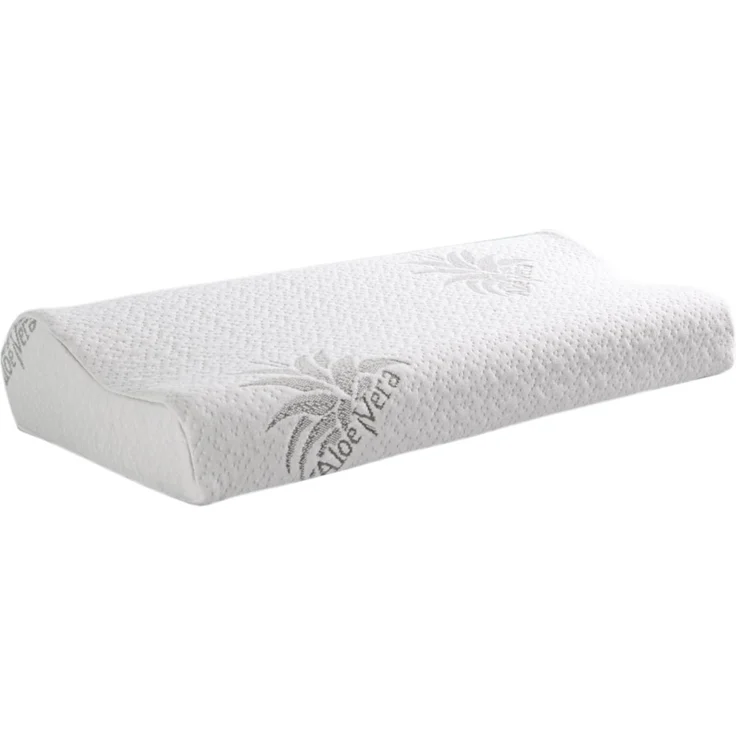 Nackenstützkissen "kühlende Gel Einlage" ( 60cm x 30cm x 10/7cm ), Nackenkissen mit Memory Foam, Aloe Vera veredelter Bezug, Gesundheitskissen – Bild 5