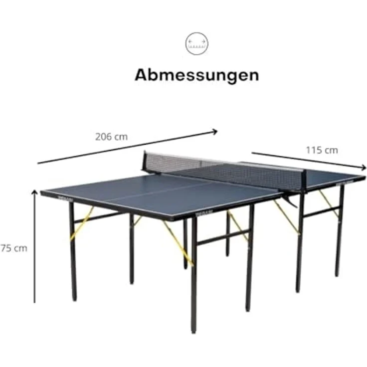Tischtennisplatte 75% Midi Pegasi Blau Indoor – Bild 2