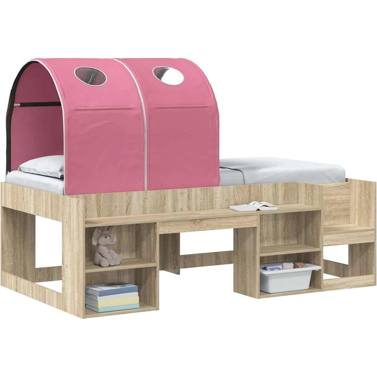 vidaXL Bettunnel 2 pcs Rosa 211 x 52,5 x 2 cm Polyester 893705 – Bild 3