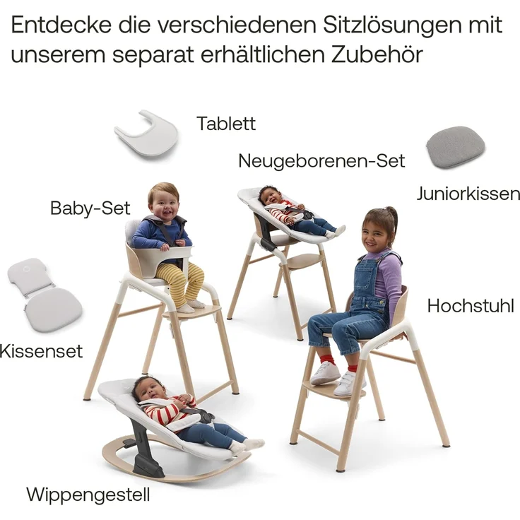 Bugaboo Giraffe Wippstuhl Gestell Neutral Wood Holz natur – Bild 6