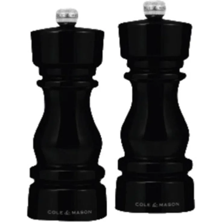 Cole & Mason H253019 Salz- und Pfeffermühlen-Set Schwarz Acryl 150 mm 435 g 210 mm