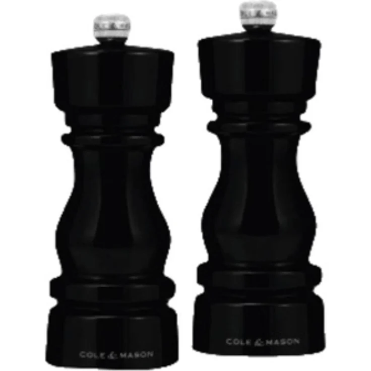 Cole & Mason H253019 Salz- und Pfeffermühlen-Set Schwarz Acryl 150 mm 435 g 210 mm