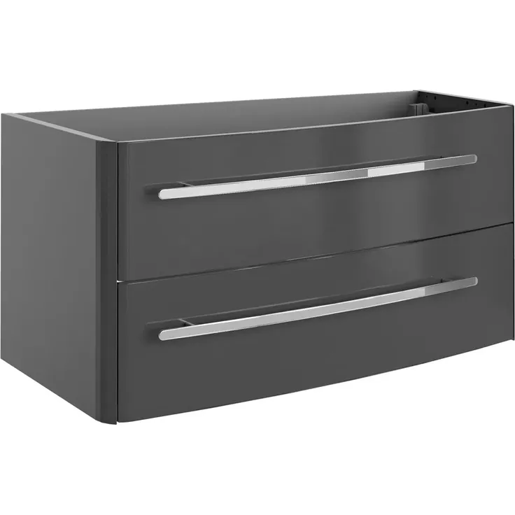 Lanzet CLASSICO Waschtischunterschrank 100 cm Anthrazit, rechts