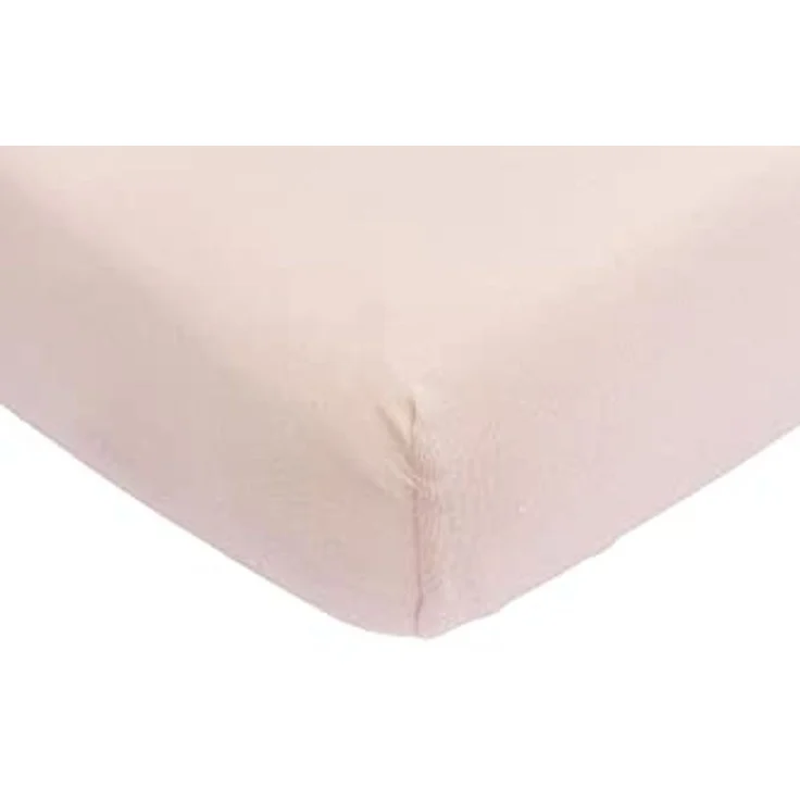 Meyco Baby Spannbettlaken für Kinderbett - 70x140 cm - Jersey Spannbetttuch - 100 % Baumwolle - Oeko Tex zertifiziert - Rundum-Gummizug, atmungsaktiv - Uni - Zartrosa, Soft Pink – Bild 1