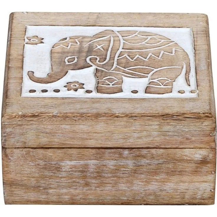 Marrakesch Orient & Mediterran Interior Aufbewahrungsbox Orientalische kleine Aufbewahrungsbox mit Deckel Awa Box 17cm, Handarbeit – Bild 2