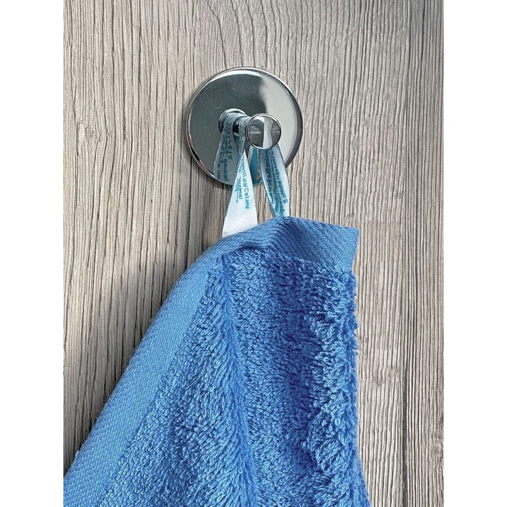 ZOLLNER Handtuch 6er Set, Baumwolle, 50x100 cm, blau – Bild 2