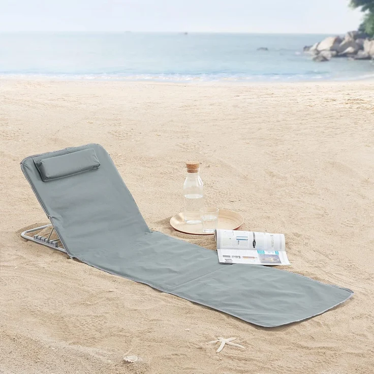 Strandmatte Cellorigo 2er Set Dunkelgrau [en. casa] – Bild 2