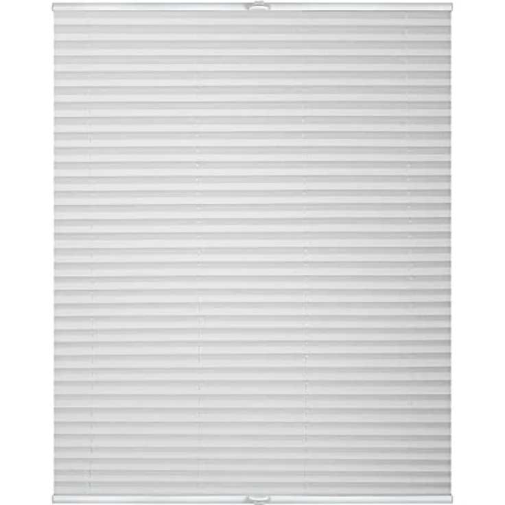 Lichtblick Sonnenschutzsysteme GmbH Plissee Nizza 85 cm x 130 cm (BxL) Weiß Tageslicht; einfache Installation mit Klemmträgern; verspannt – Bild 2
