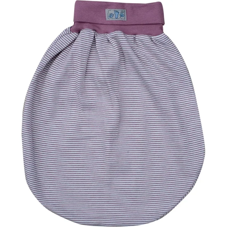 Lilano, Schlafsack/Pucksack mit Nabelbund, Merinowolle (kbT), Seide, 210 g/m² (Mauve/Natur)