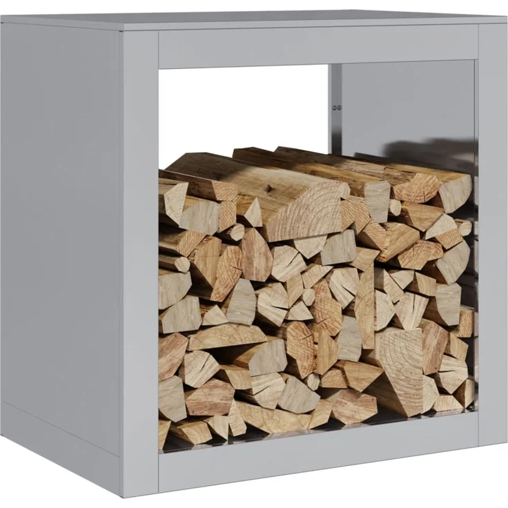vidaXL Brennholzregal 60x40x60 cm Verzinkter Stahl 851008 – Bild 2