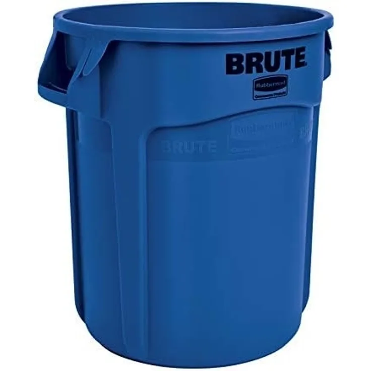 Rubbermaid FG262000BLUE-001 Brute Container with Venting Channels, 75. 7 L, Blue