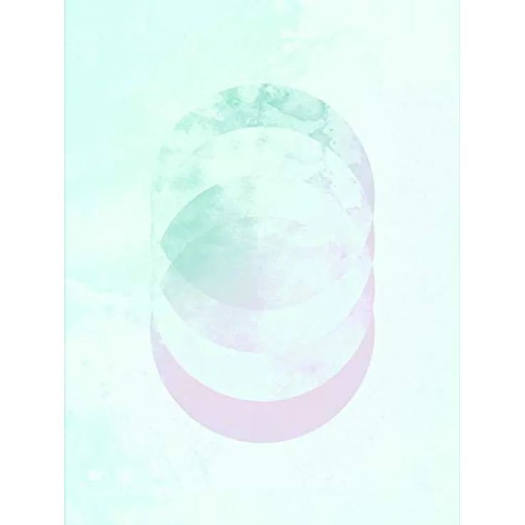Komar Tessera Glacies Wandbild, 30 x 40 cm, seidenmattes Premium-Poster mit pastelligen Farben, ohne Rahmen, MADE IN GERMANY