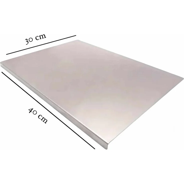 Hermia Concept 'EL-031' Edelstahl-Schneidebrett-Set (3-teilig), Silber, 23 x 33 cm – Bild 3
