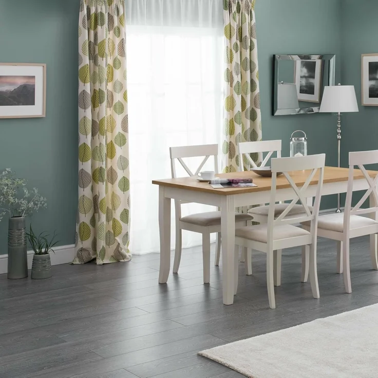 Julian Bowen Esstisch Davenport, Elfenbein/Helle Eiche – Bild 2