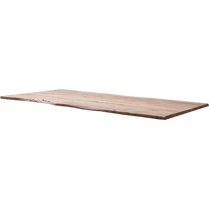 Baumkantentisch >Calabria< in Akazie natur lackiert - 160x76,5x90 (BxHxT) – Bild 3