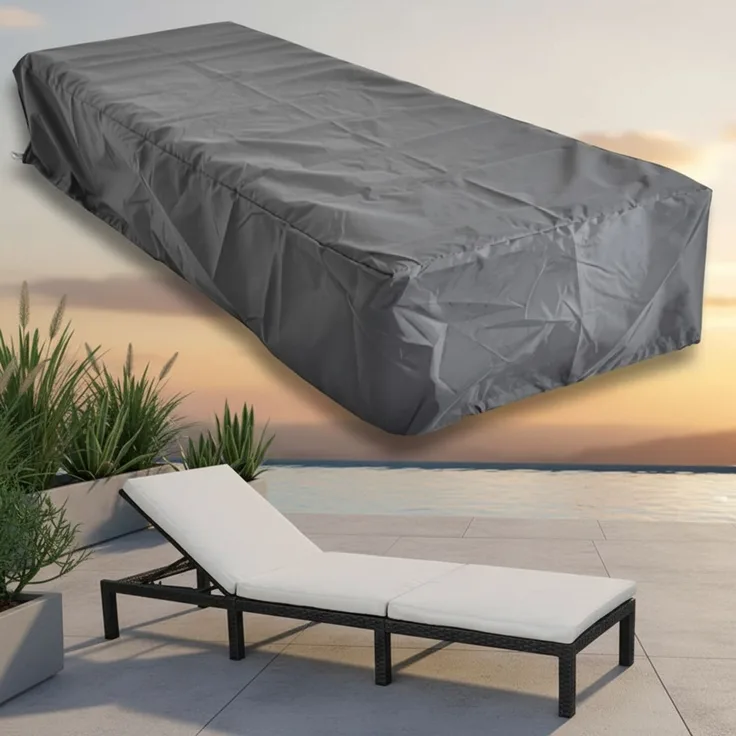 Schutzhülle Gartenmöbel Abdeckplane Gewebeplane Plane Schutzplane 210x67x30 CM
