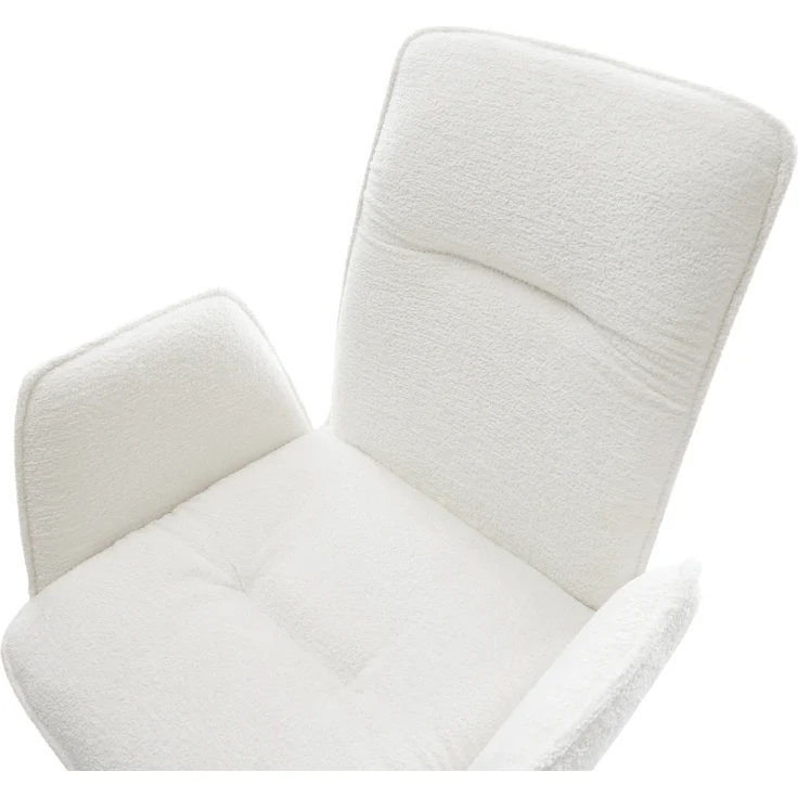 Freischwinger Vinja-Flex Bouclé Soft Beige Freischwinger flach Graphit – Bild 4