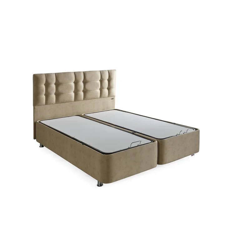 Schlafzimmer-Set "Alina" – Bett mit Bettkasten und Matratze, Nachttisch-Braun – Bild 7