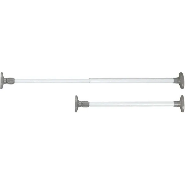 WENKO Garderobenständer Teleskop-Klemmstange HERKULES, Kleiderstange, 47-80 cm, weiß, WENKO, (Kleiderständer)