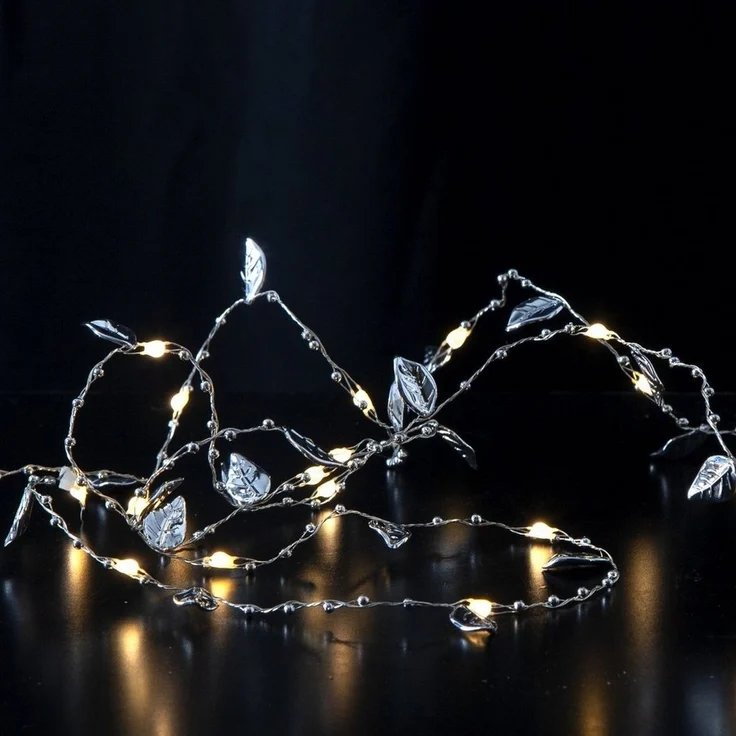 LED-Lichterkette "Dew Drop", 20tlg, silber – Bild 2