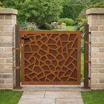 Gartentür Zauntür Gartentor 80 cm Rost Hoftor Hoftür Gartenpforte Zauntor Design