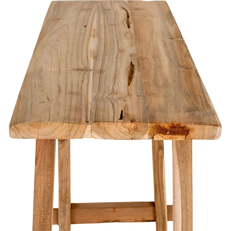 House Nordic Konsolentisch, Teakholz, natur, 90x30x80 cm – Bild 4