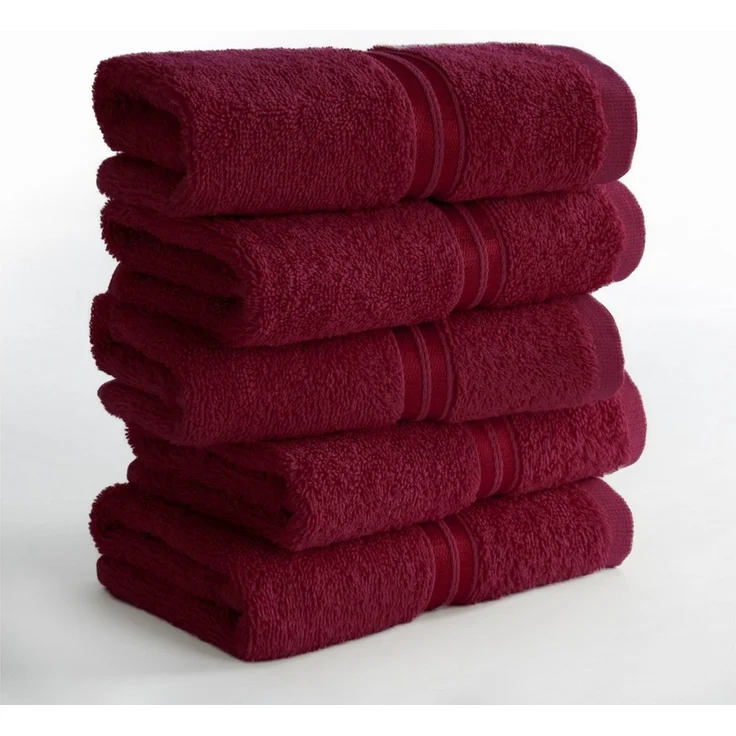 Hammetex Gästehandtücher 5er Set 30x50 cm, 100% Baumwolle Frottee – Bild 1
