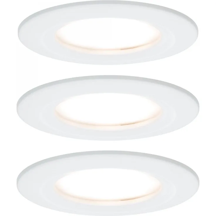 Paulmann No. 93460 Einbauleuchte LED Coin Nova 3-erSet rund 6 W Weiß matt starr