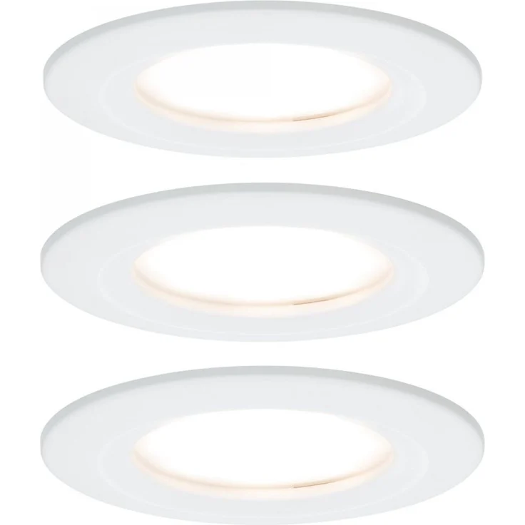 Paulmann No. 93460 Einbauleuchte LED Coin Nova 3-erSet rund 6 W Weiß matt starr – Bild 1