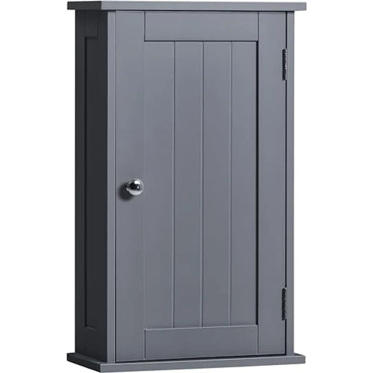 Bath Vida Priano Badezimmerschrank, Einzelschrank, Wandmontage, Aufbewahrungsschrank, Regal, Grau – Bild 9