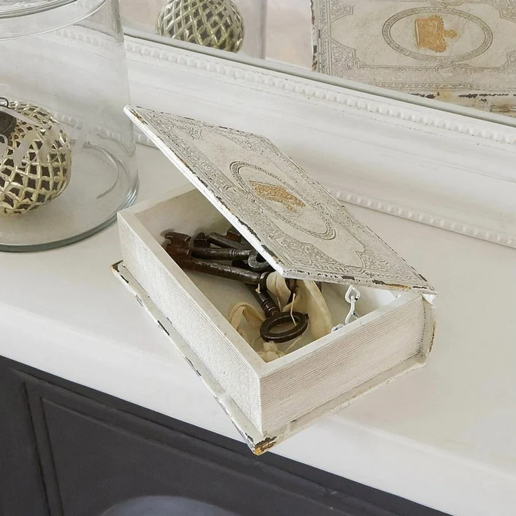 Mirabeau Organizer Buchschatulle Anglure antikcreme, stilvolles Interieur, Shabby Chic in Perfektion – Bild 3