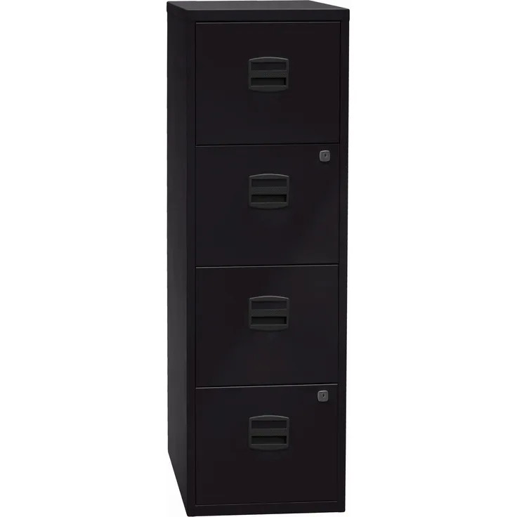 Hängeregistraturschrank PFA, 4 HR-Schubladen, Farbe schwarz