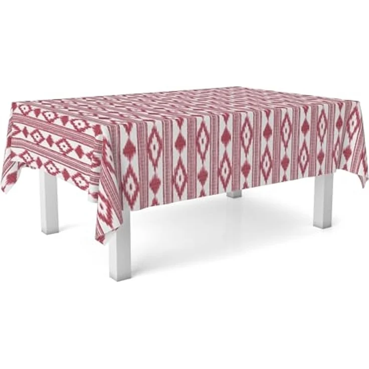 Martina Home Wachstuch-Tischdecke, Malorquí, Rot, 240 x 140 cm – Bild 2