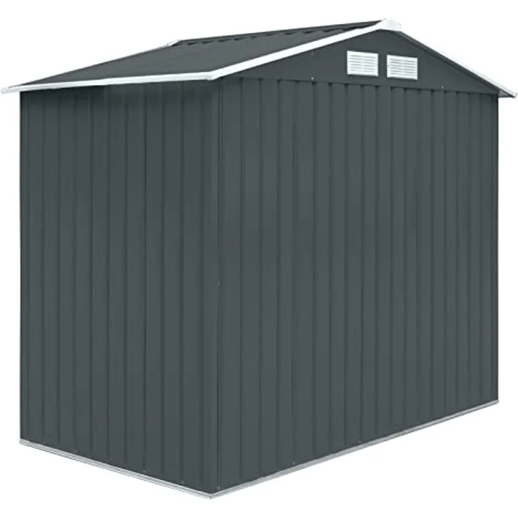 HATTORO S100 Metall Gerätehaus XL Geräteschuppen Garten Schuppen Gartenhaus Grau – Bild 7