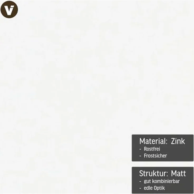 VIVANNO Pflanzkübel Raumteiler Zink ELEMENTO Weiß 90x25x75 cm – Bild 7