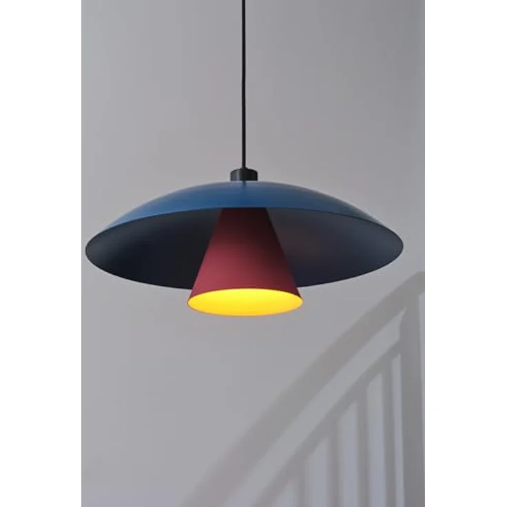 OSRAM Decor Flying Mushroom, Hängelampe aus Stahl mit E27-Fassung, blau/pink – Bild 8